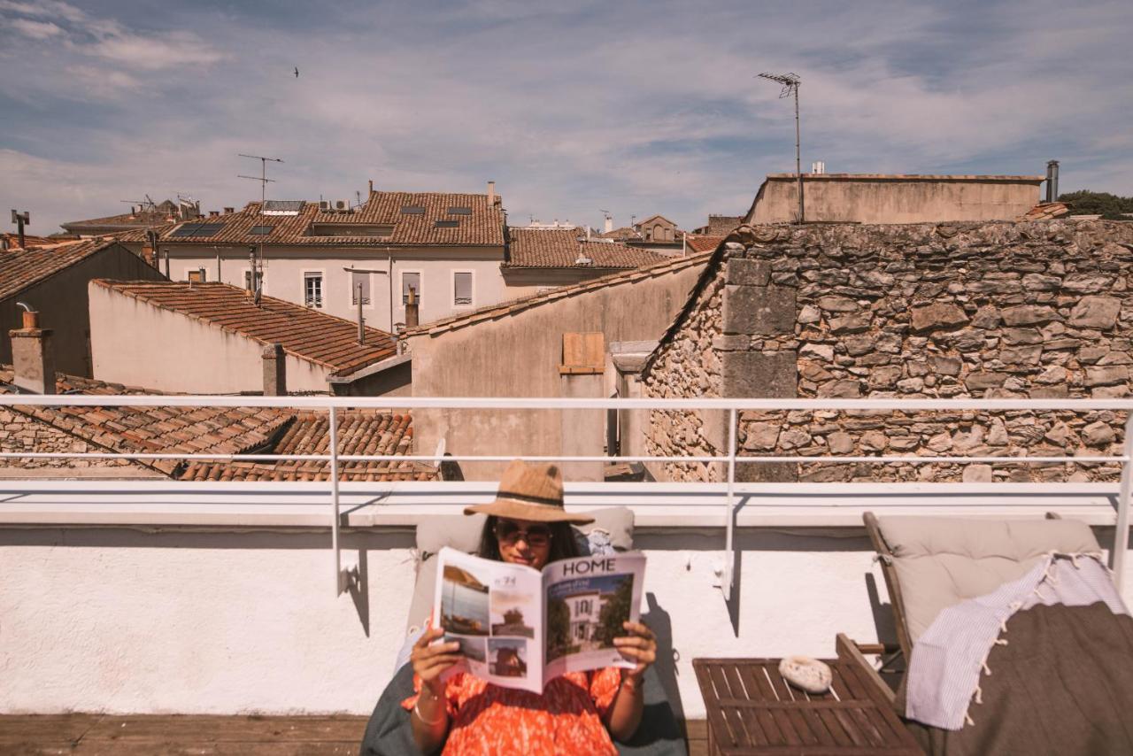 Chez Pepito & Zaza Hypercentre Rooftop Garage Nîmes Exteriör bild